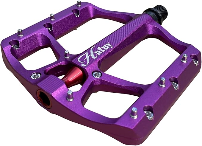 Hafny Aluminum Bike Pedals, CNC machined, Wide Sturdy Platform, HF-1400