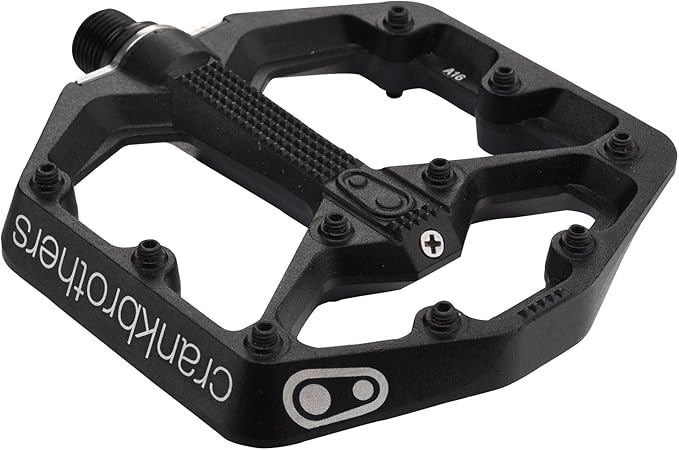 Crankbrothers Stamp Flat MTB Pedals - Size-Specific, Lightweight, Versatile, Durable Bike Pedals