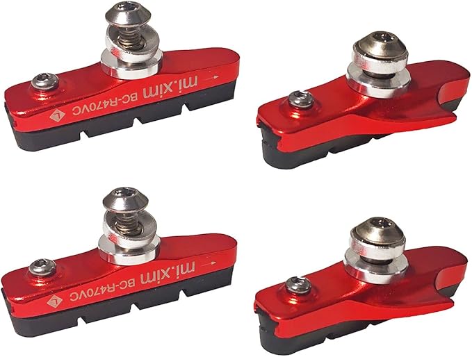 4PCS Premium Bike Brake Pads, Professional Mountain Bicycle V-Brake Pads, Bike Brake Blocks Kit