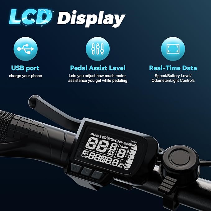 1000W Folding Electric Bike,48V 20AH Removable Battery EBike,30+MPH,80 Miles Max Range Electric Bike for Adults, 20" Fat TireFoldable ebike, Adult Electric Bicycles