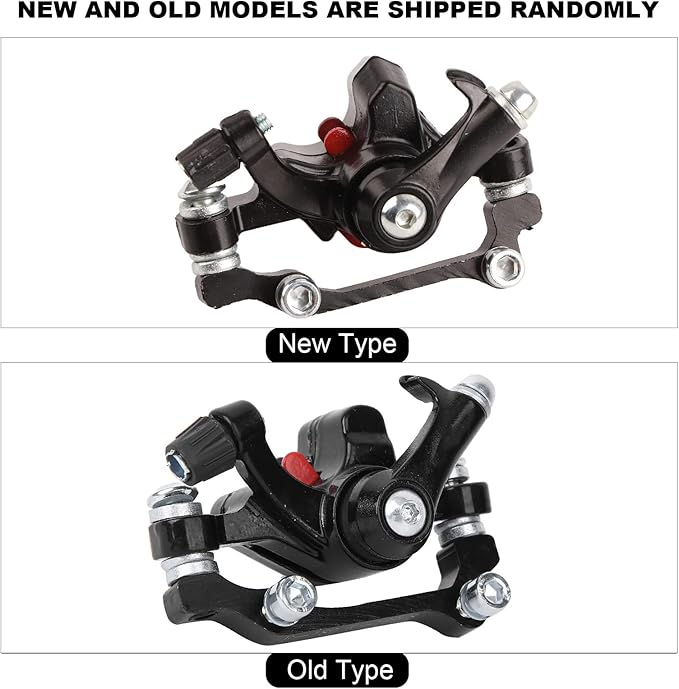 Mountain Bike Disc Brakes, Lightweight Aluminum Alloy Front Rear Disc Brakes, Disc Brake Caliper 160/180mm, for Trail Riding Off Road Commuting Cyclists