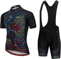 Hotlion Men's Cycling Jersey Set Summer Cycling Clothing Suit Pro Team Bike Clothes Road Biking Outfits Bicycle Kit for Men