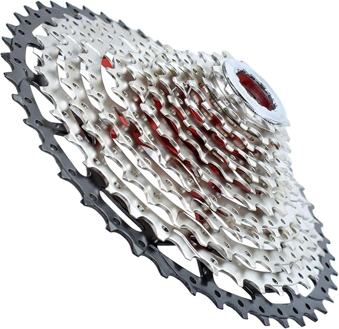 VG SPORTS 8/9/10/11/12 Speed Ultra-Light Bike Cassette for Mountain Bike 11-40T/11-42T/11-46T/11-50T/11-52T MTB Cassette Lightweight Aluminum Bracket Cassette