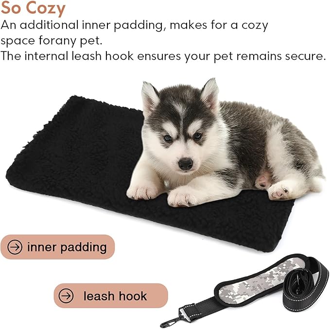 Dog Bicycle Seat Rear Rack — Heavy-Duty Pet Bike Seat with Adjustable Fit, Tool-Free Install & Secure Safety Strap, Portable Foldable Dog Bike Booster for City Rides and Travel