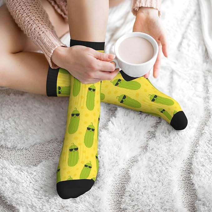Crew Athletic Socks Funny Crazy Casual Sports Novelty Dress Socks for Women Men Running Hiking