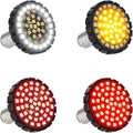 NTHREEAUTO 1157 Front Rear LED Turn Signals Kit 2" Bullet Switchback Brake Running Light Compatible with Harley Sportster Dyna Softail Road King Electra Street Glide Fatboy Motorcycle Blinkers