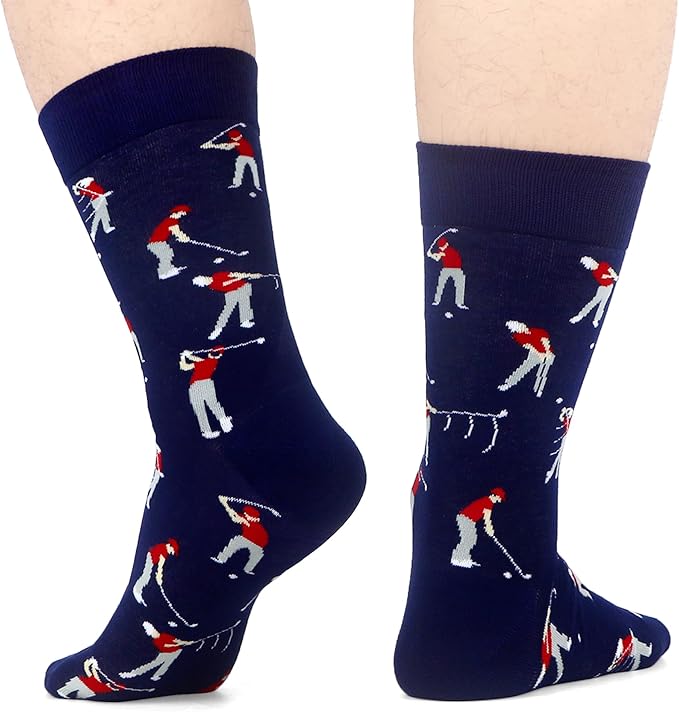 WeciBor Men's Dress Funny Crazy Colorful Novelty Combed Cotton Crew Socks 12 Pack - Size 7-10/10-13/13-15