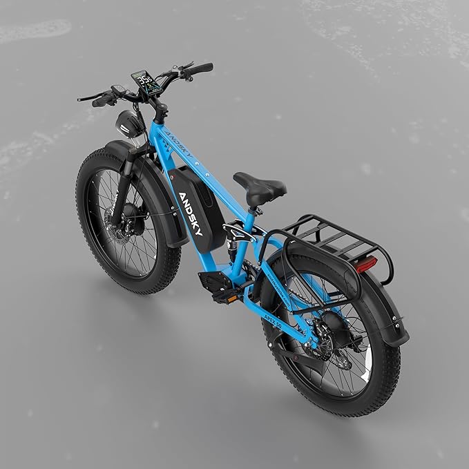 Apex 50 Electric Bike Dual Motor for Adults (CA Immediate-De'livery) 52V 25AH/48V 25AH, 26" Fat Tires Full Suspension 35MPH/100Mile, Hydraulic Brake