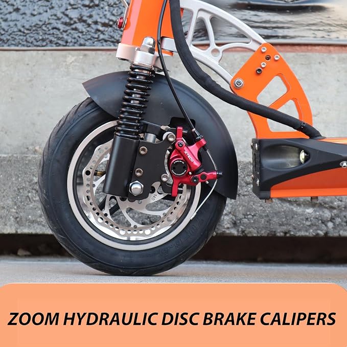 ZOOM Hydraulic Disc Brake Calipers: HB-100 MTB Bike Disc Brakes Front & Rear Caliper Set for Mountain, Road Bicycle and E-Bike