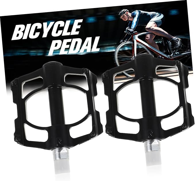 BESPORTBLE 1pair Folding Bike Pedals Aluminum Alloy Compact and Portable Design Easy Installation Versatile for Mountain and City Cycling Non Slip Wide Flat Footrests