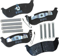 Bendix Premium SBC981 Ceramic Rear Brake Pads for Jeep Liberty 2007-2003, TJ 2006-2004, Wrangler 2006-2004