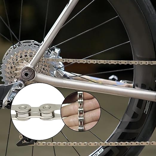 Murtenze 9 Speed Bike Chain 1/2 x 11/128 Inch 116 Links Bike Chain for Road Mountain Racing Cycling/Bikers