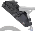 KEMIMOTO Bike Saddle Bag, Bike Seat Bag Expandable 11L-13L Fully Waterproof Bikepacking Pouch, Night Safety Reflective Strips, Bicycle Seat Bag With PVC Reflective Panel Max