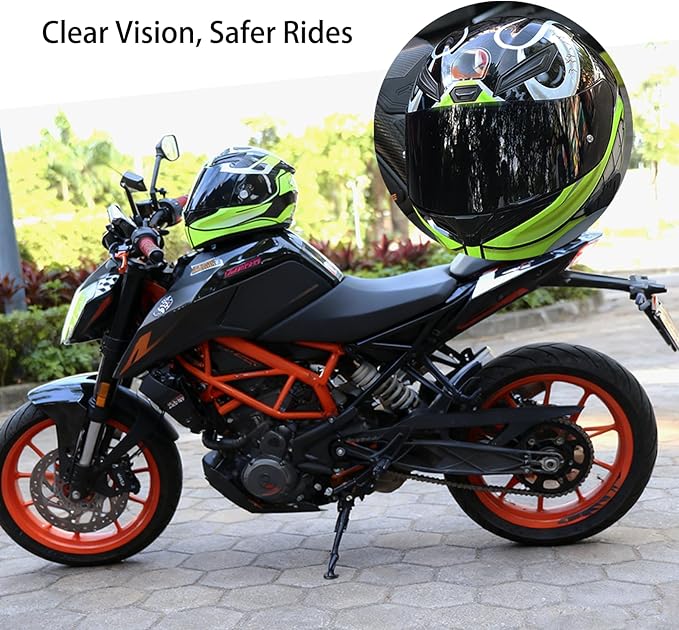 Motorcycle Helmet Visor for AGV K1 K1S K3SV K5 K5S, Anti-Scratch UV Protected Full Face Shield, High-Definition Tinted PC Lens, Day Riding (Deep Smoke)