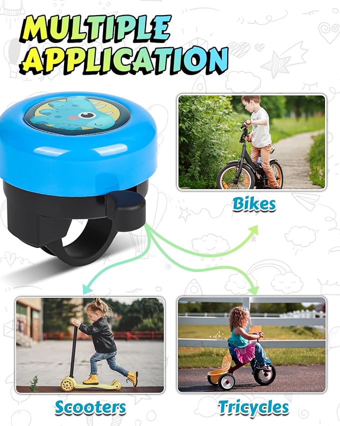 VICTGOAL Bike Bell for Kids with Loud Clear Sound, Bicycle Bell Scooter Bike Horn Ringtone Alert Cute Cycling for Toddler Children Boys Girls