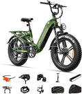 FREESKY 2500W Electric Bike for Adults,105 Miles 48V 25Ah Samsung Cells Battery Step-Thru E Bike, 33MPH Hydraulic Brakes Fat Tire EBike, 20" Full Suspension for Cargo Bicycles UL2849 Certified by TÜV