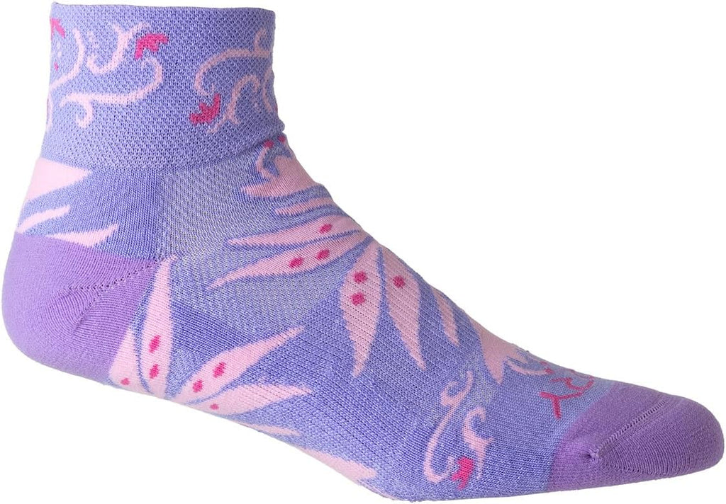 Terry Cycling Air Stream Bike Socks for Women Sports Running & Cycling Mesh Ventilated Breathable Athletic Crew Ankle Sock