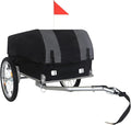 Heavy-Duty Bike Cargo Trailer with Removable Waterproof Cover – 88 lbs Capacity, 16" All-Terrain Wheels & Foldable Design for Camping, Groceries, Hauling Essentials