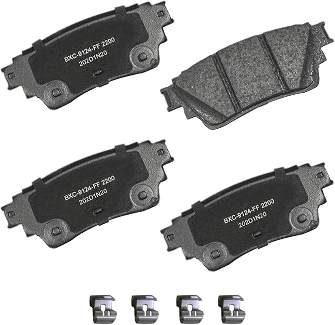Bendix Premium SBC2200 Ceramic Rear Brake Pads for INFINITI QX60 2023-2022, Mitsubishi Outlander 2023-2022, Nissan Altima 2024-2019, Kicks 2024-2021, Pathfinder 2024-2022, Rogue 2023-2022