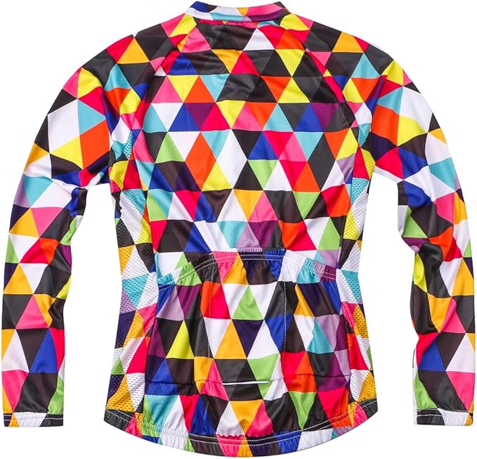 Weimostar Men's Cycling Jersey Short Sleeve Bike Clothing Multicolored Diamond