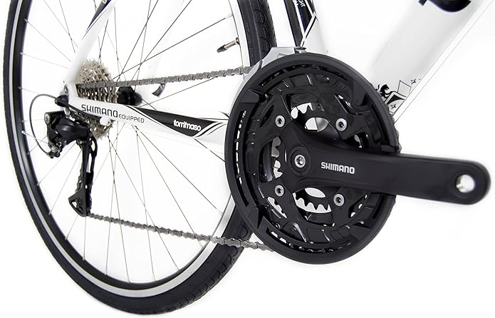 Tommaso La Forma Aluminum & Carbon Mens Hybrid Bike Women Road Bicycle Adult Bikes Womens