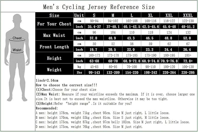 Men's Cycling Jerseys Tops Biking Shirts Short Sleeve Full Zipper Bike Clothing