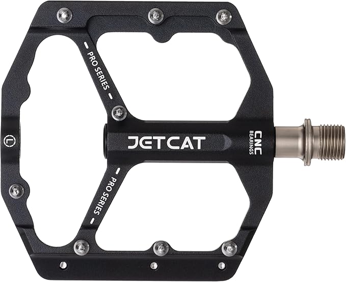 Mountain Bike Pedals Flat - MTB Pedals Flat, Bicycle Pedals, Road Bike Pedals, BMX Pedals, for BMX MTN Road Gravel EBike, Specialized Parts, Adults, Aluminum Metal Stamp 9/16"