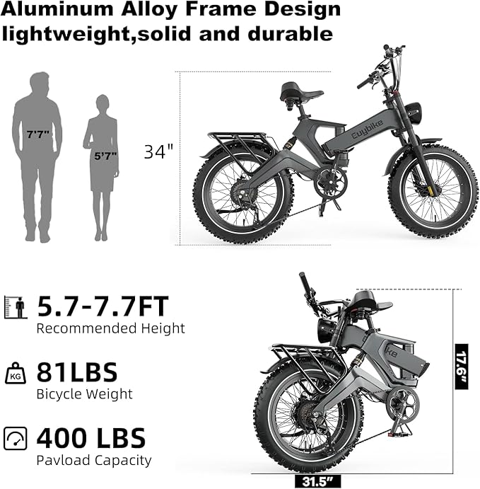 3000W/2000W Peak Dual Motor/Single Motor Foldable Electric Bike for Adults, 52V 30Ah Removable Battery, 35 MPH & 120 Miles, 20"x4.0" Fat Tire Mountain Bicycle, Magnesium Alloy Frame Dirt Ebike
