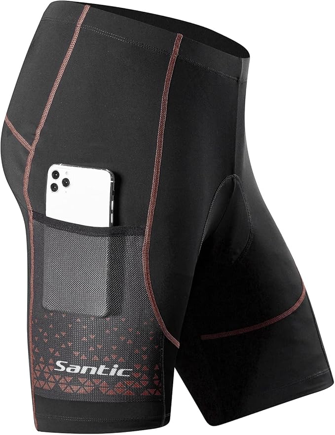 Santic Men's Cycling Shorts Padded Bicycle Riding Pants Bike Biking Clothes Cycle Wear Tights