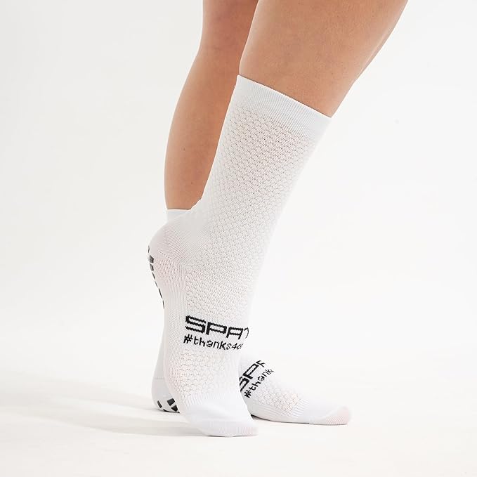 SOKZ2 Long Cycling Socks Performance Fit with Silicone Grippers Moisture Wicking Ideal for Road Racing and Training