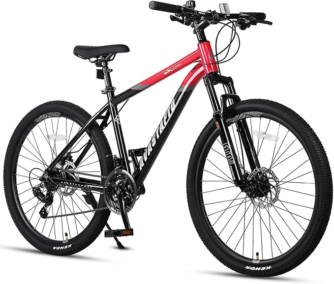 AVASTA Earth 26 27.5 inch Mountain Bike with 21-Speed, Aluminum Frame, Dual Disc Brake, Comfortable Saddle, Multiple Colors