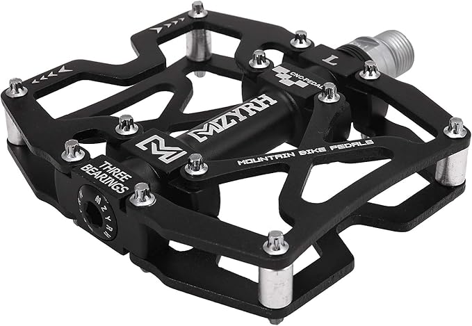 MZYRH Mountain Bike Pedals, Ultra Strong Colorful CNC Machined 9/16" Cycling Sealed 3 Bearing Pedals