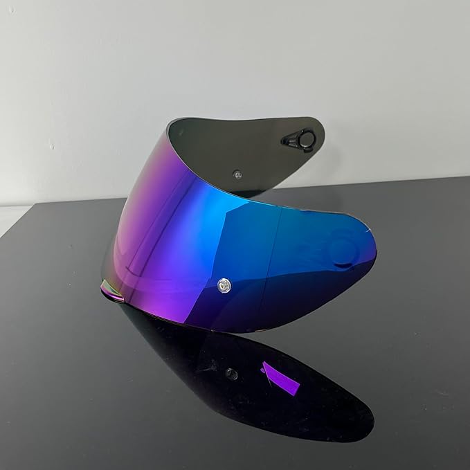 Helmet Visor Replacement,Motorcycle Helmet Face Shield for ILM 902,902L,902BT (Rainbow-Day Use Only)