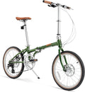 ROCKBROS VDS 20 Inch for Adults, 26lb Lightweight Foldable Bike for Women & Men, Shimano 8-Speed Adult Folding Bicycle with Disc Brakes, Portable Commuter City Bike