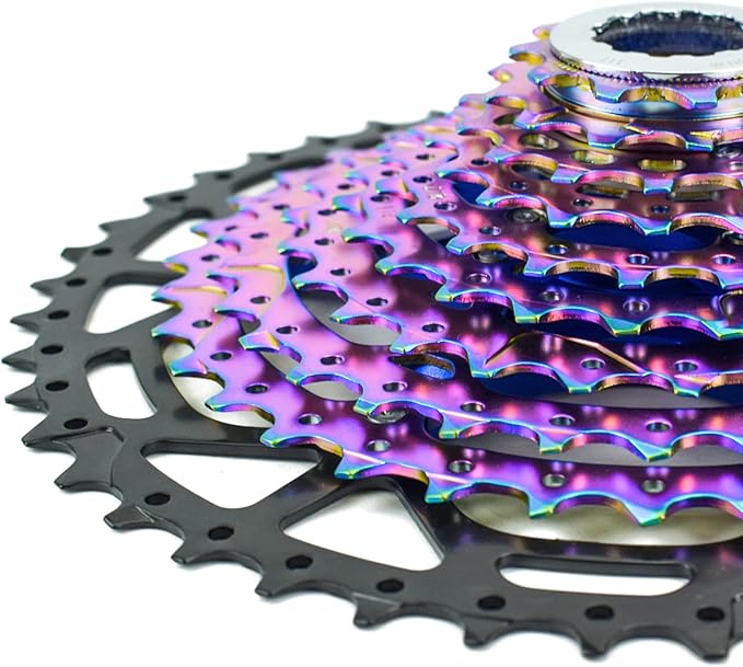 VG SPORTS 8/9/10/11/12 Speed Ultra-Light Bike Cassette for Mountain Bike 11-40T/11-42T/11-46T/11-50T/11-52T MTB Cassette Lightweight Aluminum Bracket Cassette
