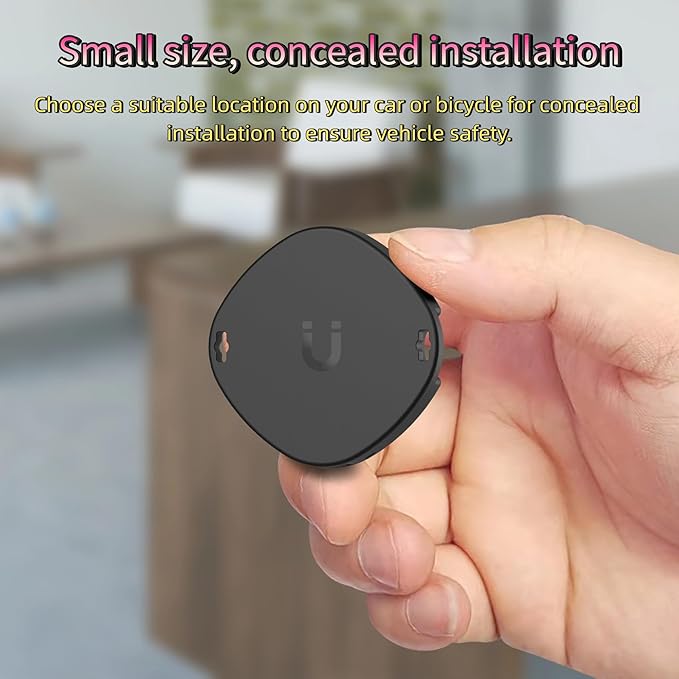 Magnetic Hidden GPS Tracker for Vehicles,Magnetic Waterproof Car Tracker, No Monthly fees, Mini Portable GPS Tracker for Bike,Trucks, Fleet, Motorcycle, Anti-Theft (iOS Only)
