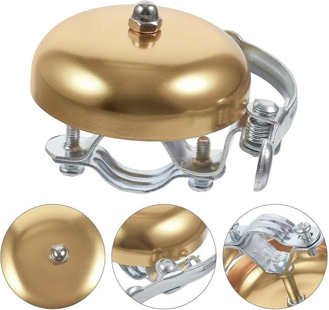 PRETYZOOM Vintage Bike Bell Loud Crisp Sound Copper Retro Bicycle Ring for Mountain Bikes Cycling Safety Outdoor Recreation
