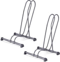 Delta Single Bike Stand Floor Cycle (2-Pack) - Tool-Free Adjustable Bike Racks for Mountain, Fat Tire, Road Bikes, Freestanding Bicycle Rack for Garage Parking