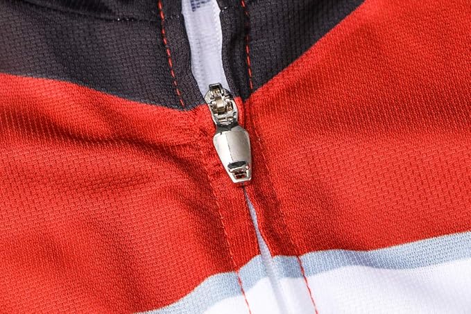 New Pro Full Zipper Men's Cycling Jersey Short Sleeve Riding Shirt USA