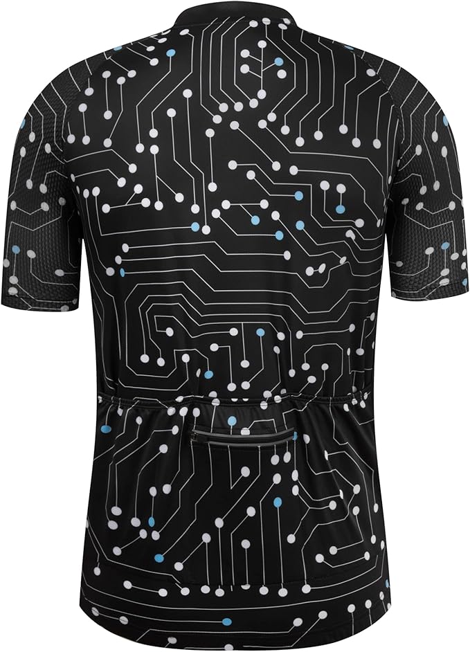 Coconut Ropamo CR Mens Cycling Jersey Short Sleeve Road Bike Shirt with 3+1 Zipper Pockets Breathable Quick Dry