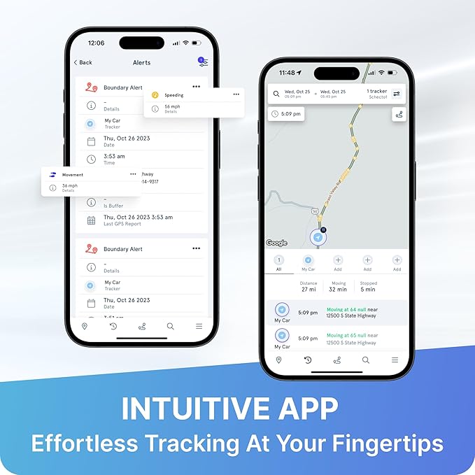Spytec Atlas Mini GPS Tracker for Kids, Vehicles, Cars, Seniors | Smallest Portable Real Time GPS Tracking Device | Geofencing | Up to 34 Day Battery Life | Starter Kit with 1st Month Included