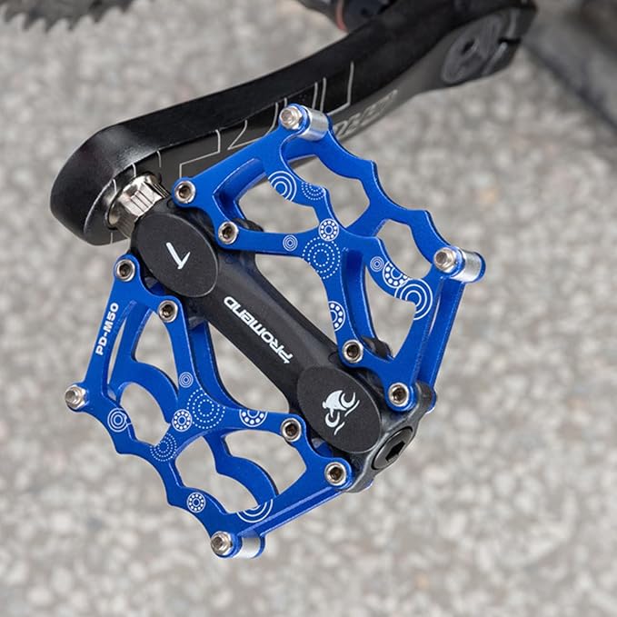 ‌Ultralight CNC Bike Pedals - Sealed Bearings Mountain/BMX/Road Pedals with Non-Slip Surface & 9/16" Chrome-Molybdenum Steel Spindle for MTB/Gravel/Cyclocross Bikes
