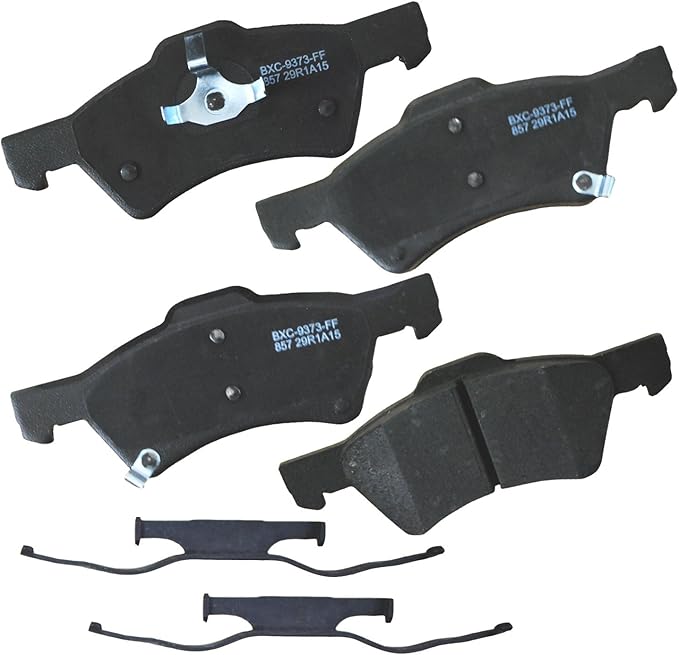 Bendix Premium SBC857 Ceramic Front Brake Pads for Chrysler Town & Country 2007-2001, Voyager 2003, Voyager 2008-2005, Dodge Caravan 2007-2001, Grand Caravan 2007-2001