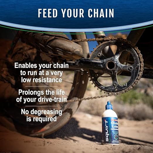 Squirt Chain Lube for Bikes 120 ml – Long-Lasting Lubricant for All Bike Chains – All-Weather Dry Bike Chain Lube to Reduce Noise & Chainsuck – Bicycle Tools & Maintenance Aid