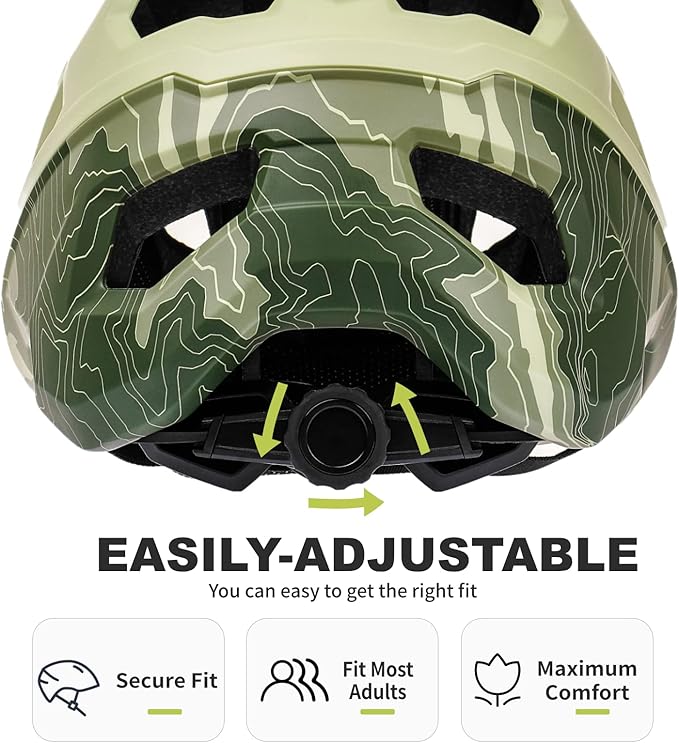 BATFOX Bike Helmet,Mountain Bike Helmet Helmets for Men Women Adults Youth