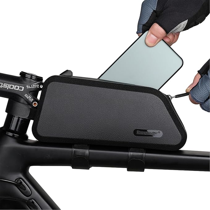 Bike Top Tube Bag Waterproof 1.5L Bike Frame Bag Bikepacking Cycling Tools Storage Bag for MTB Road Bike