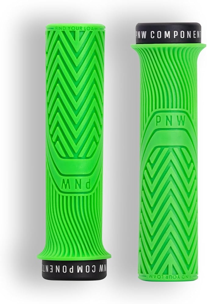 PNW Components Loam MTB Bike Grips – Lock-On Mountain Bike Handlebar Grips – 25A Tacky Rubber – Ergonomic Trail & Enduro Grip – 30mm or 34mm – Multiple Colors