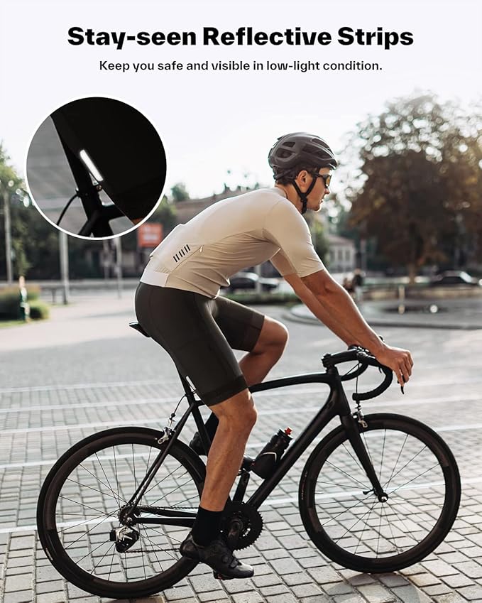 Sportneer Padded Bike Shorts for Men - 4D Padding Mens Bicycle Cycling Biking Clothing Shorts, Breathable and Absorbent