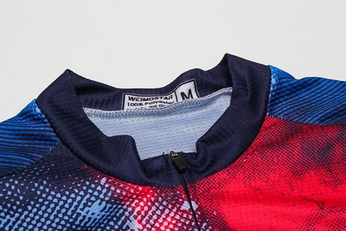 Weimostar Men's Cycling Jersey Men Mountain Bike Jerseys Short Sleeve Tops S-5XL