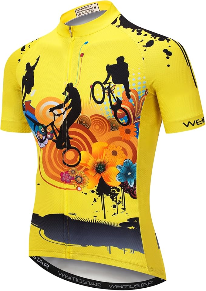 Cycling Jersey Mens Road Bicycle Clothing Summer Short Sleeve Breathable Cycling Tops